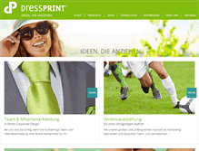 Tablet Screenshot of dressprint.de